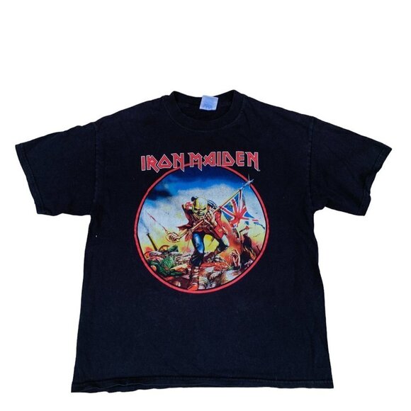 VINTAGE 2002 Iron Maiden 'The Trooper' T Shirt Large - Picture 7 of 9